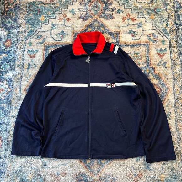 Vintage 70s Fila Bjorn Borg Zip-up Track Jacket Large - Picture 1 of 3